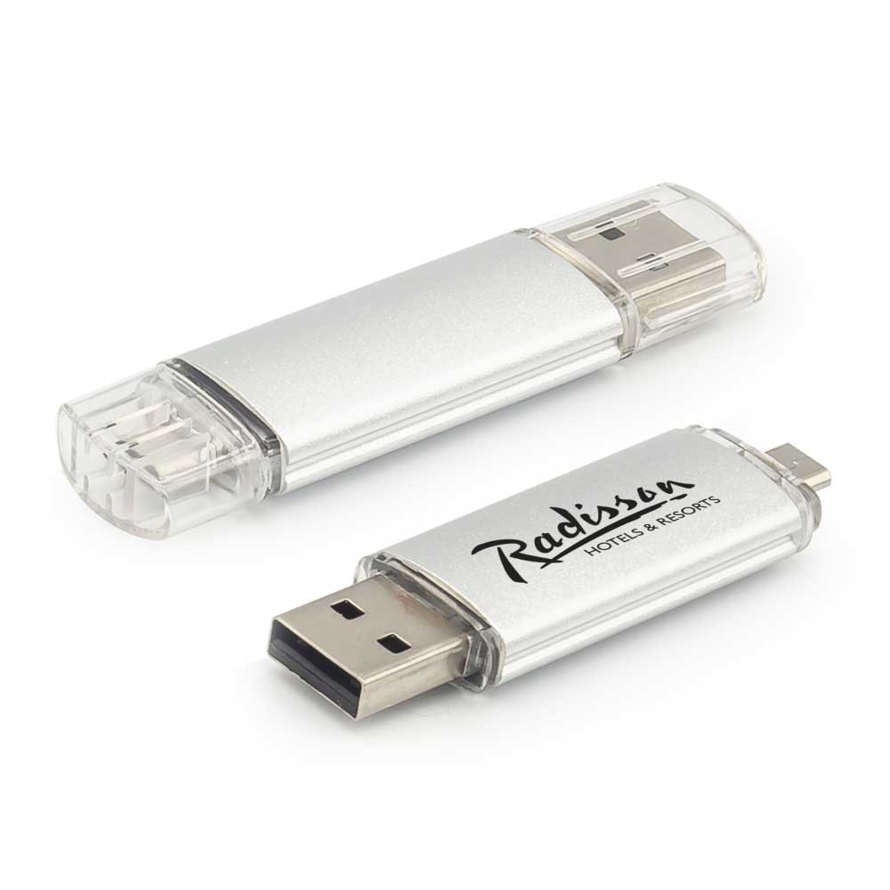 فلاشة USB مزدوجة للموبايل OTG