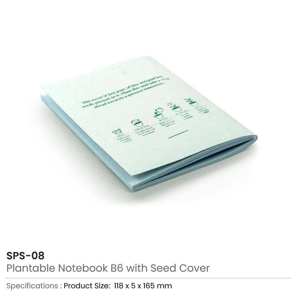 Plantable Notepads B6 with Wild Flower Seeds Covers