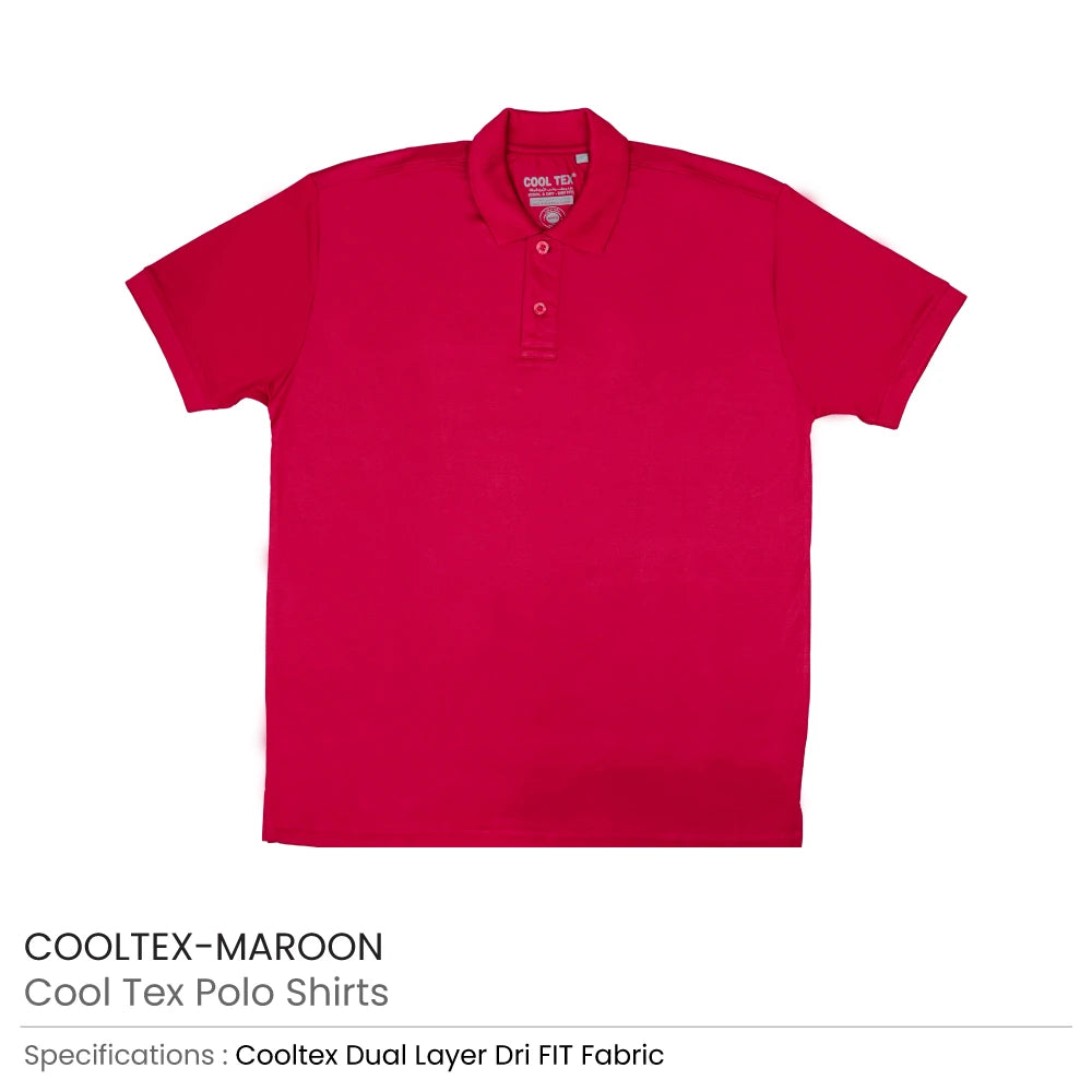قميص بولو CoolTex قطن 100% — 220 غرام