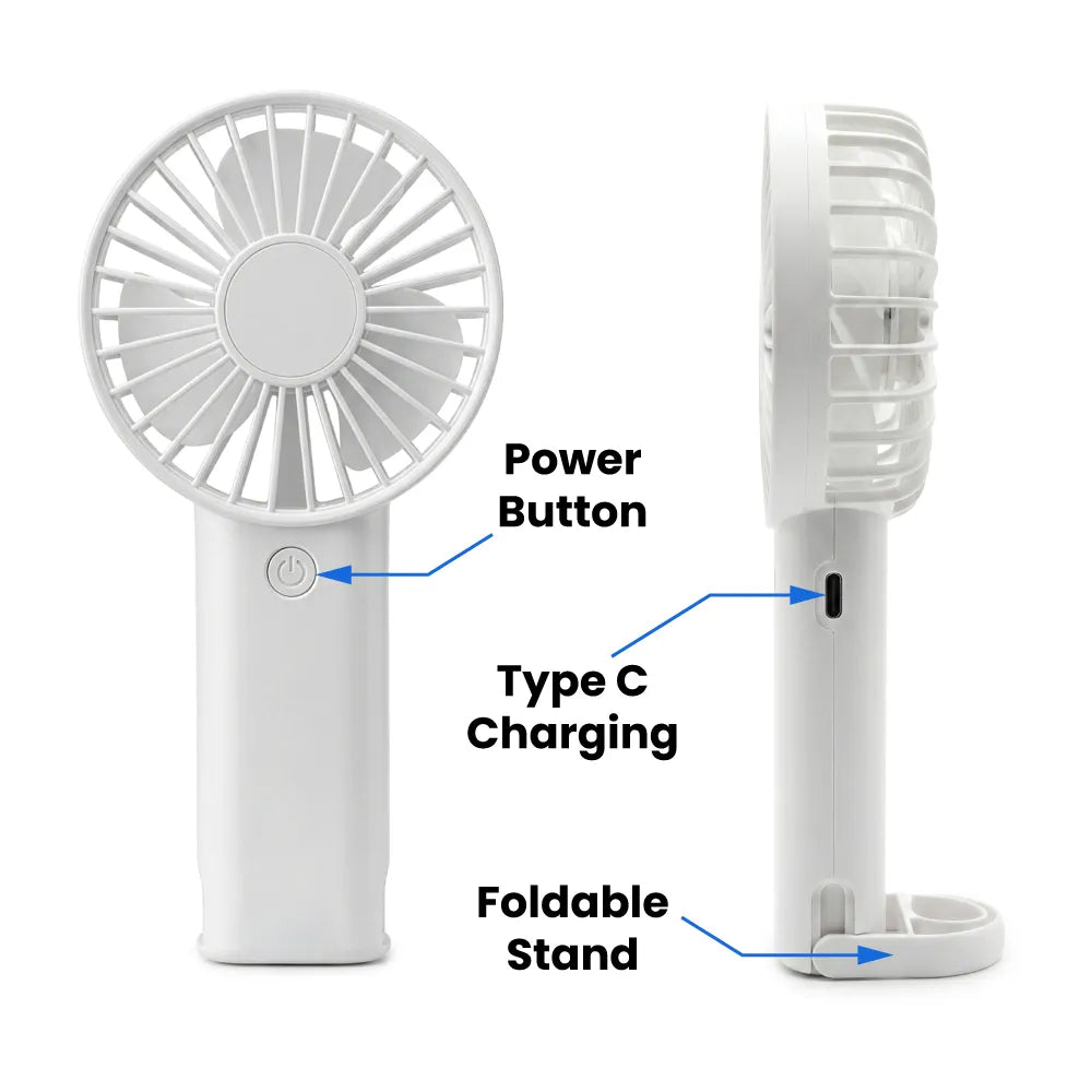 Portable Rechargeable Mini Fan Type C