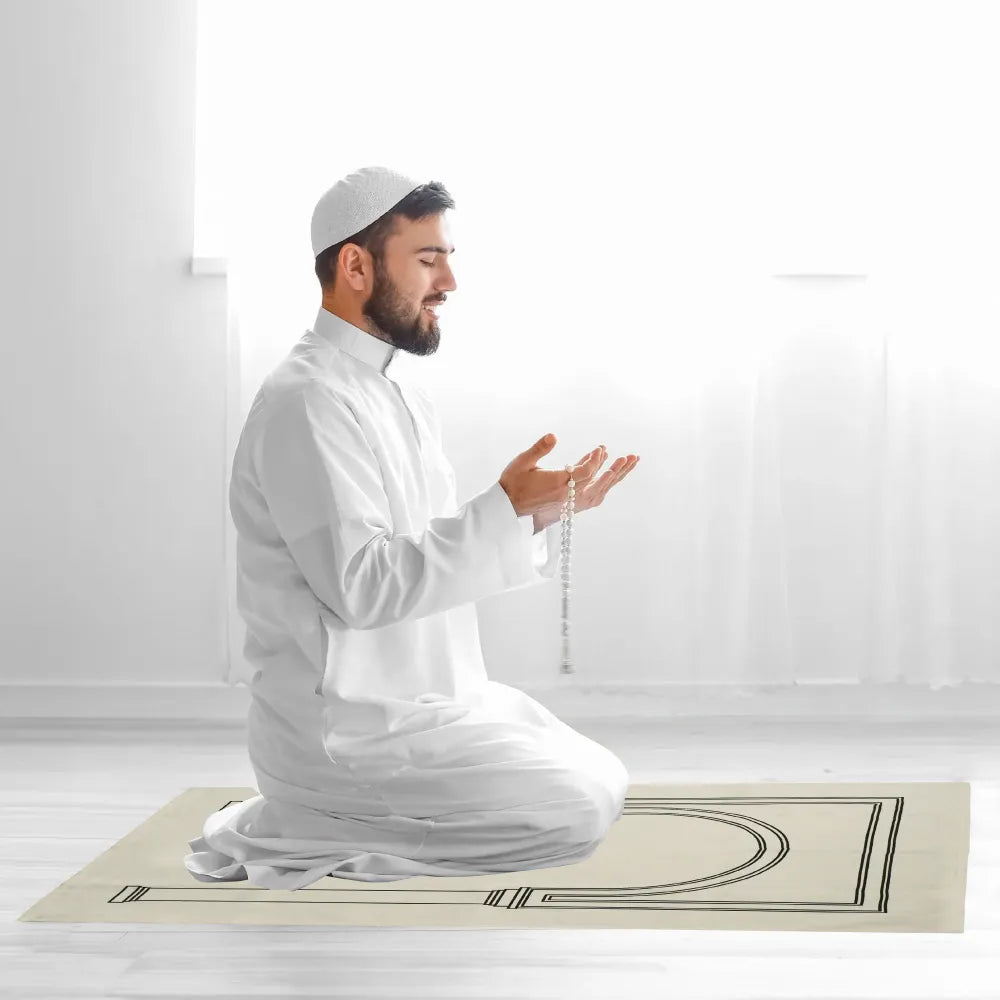 Prayer Mat with Pouch, Cotton Material, Eco-Friendly & Portable