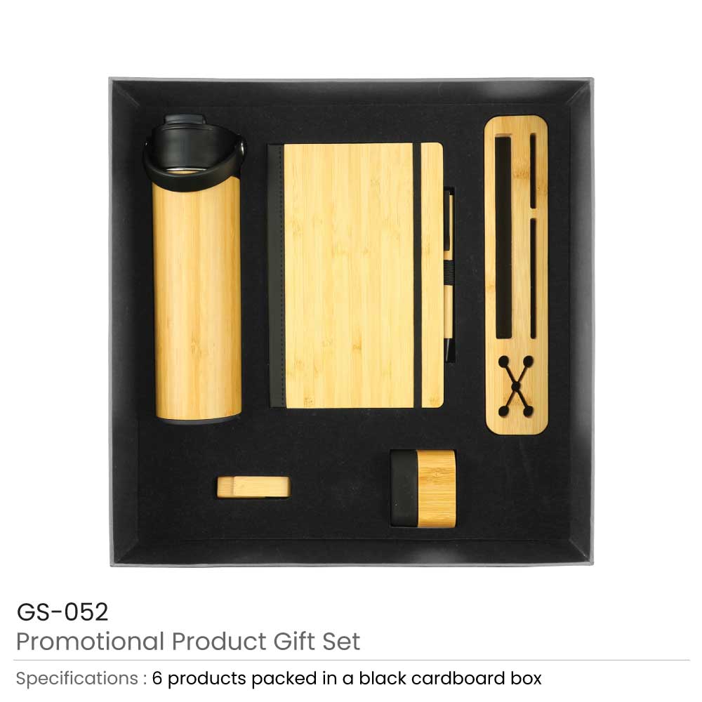 Promotional Gift Sets with Black Cardboard Gift Box