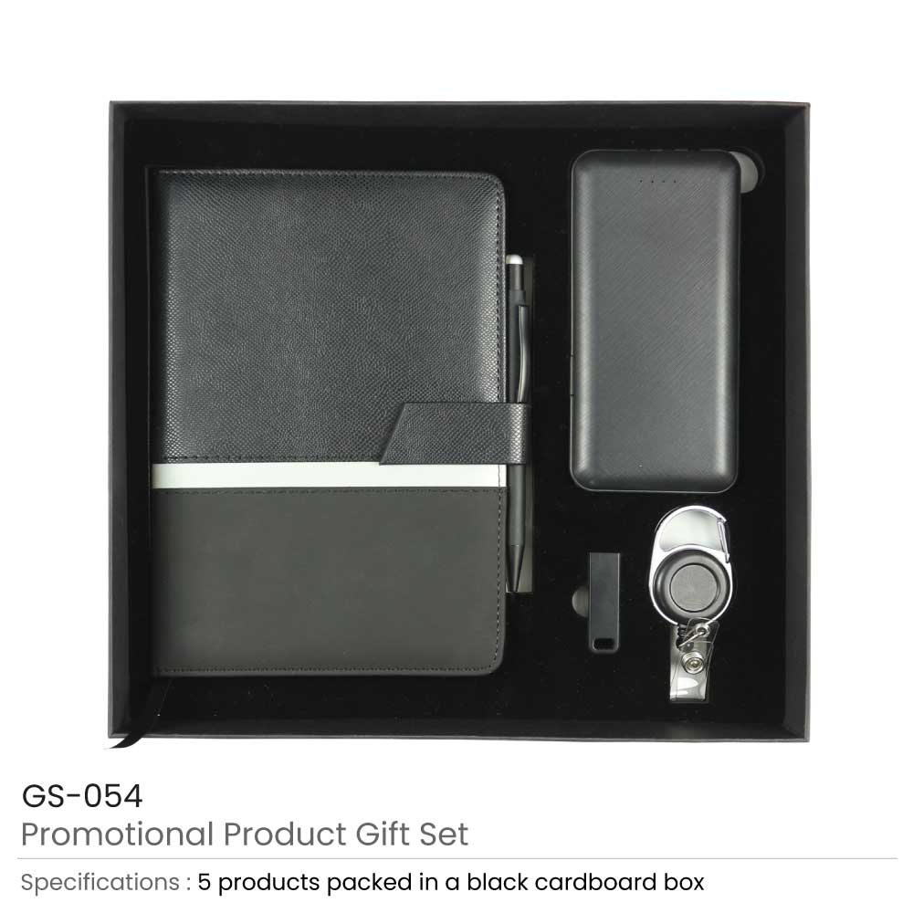 Promotional Gift Sets with Black Cardboard Gift Box