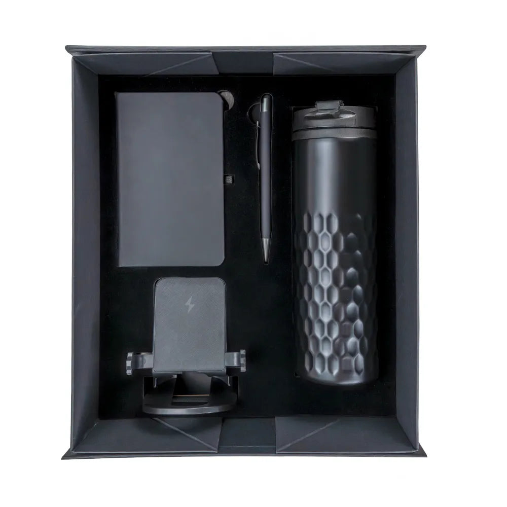 Promotional Gift Sets in Black Magnetic Closure Gift Box
