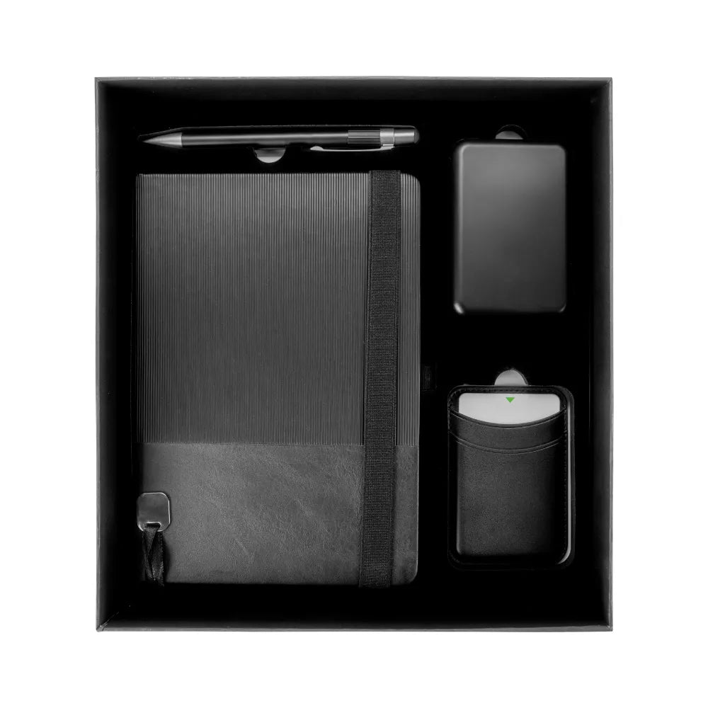 Promotional Office Gift sets in Black Square Premium Gift Box