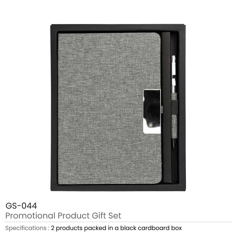 50 Promotional RPET Gift Sets with Black Cardboard Gift Box