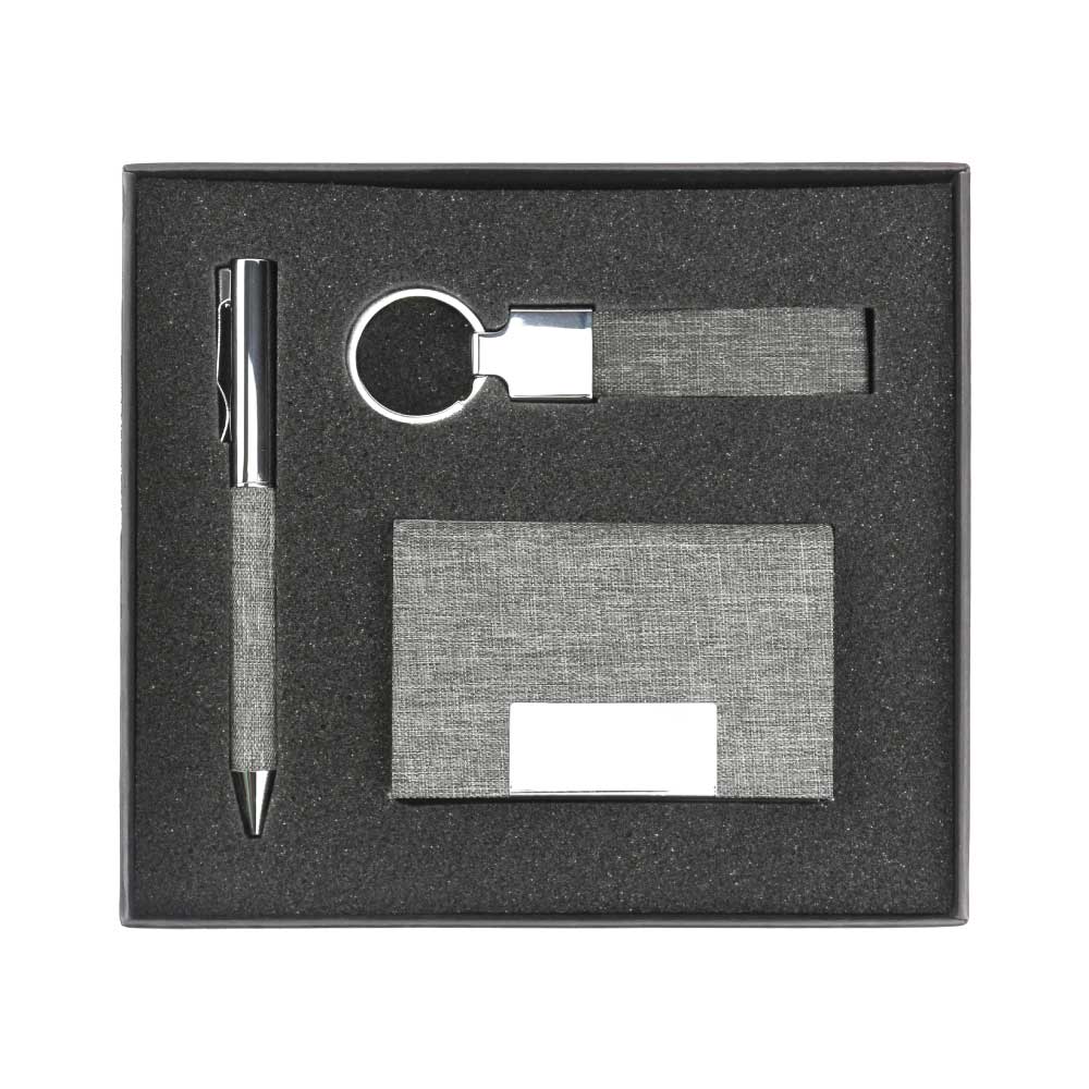 50 Promotional RPET Gift Sets with Black Cardboard Gift Box