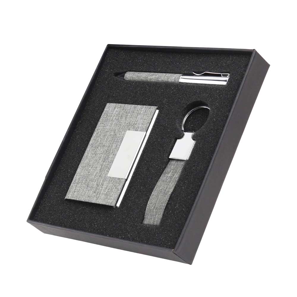 50 Promotional RPET Gift Sets with Black Cardboard Gift Box