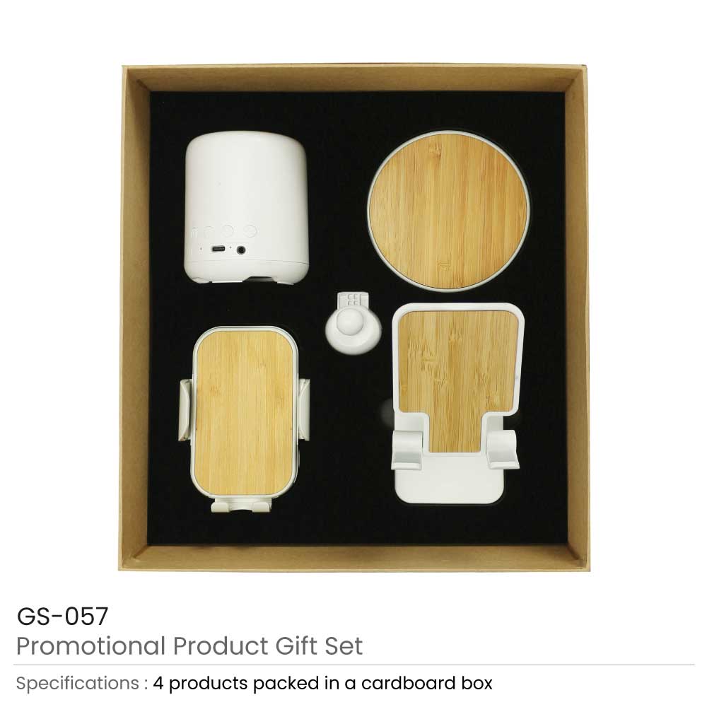 50 Promotional Tech Gift Sets with Brown Cardboard Gift Box