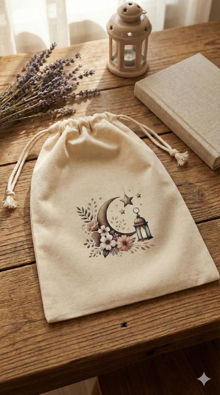 50 pcs Ramadan Cotton Pouch - Medium