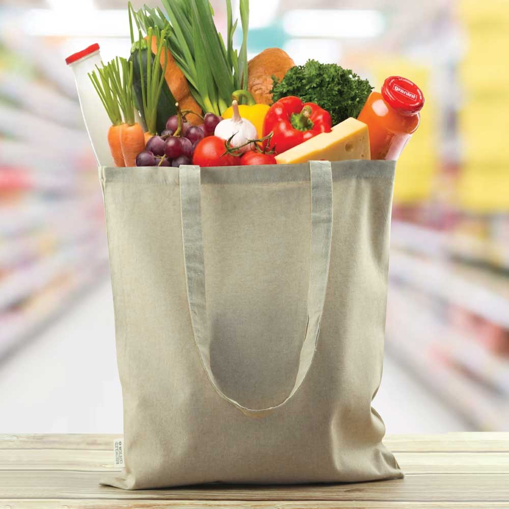 Cotton Shopping Bags with Long Handles 145GSM