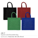 90 Reusable Square Jute Bags