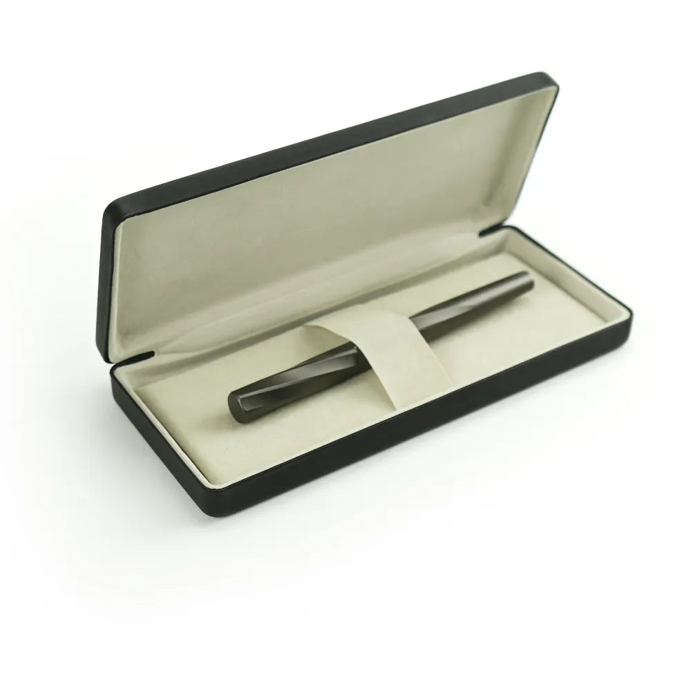 Rollerball Pens Swirl Design in Gunmetal Finish with PU Leather Box