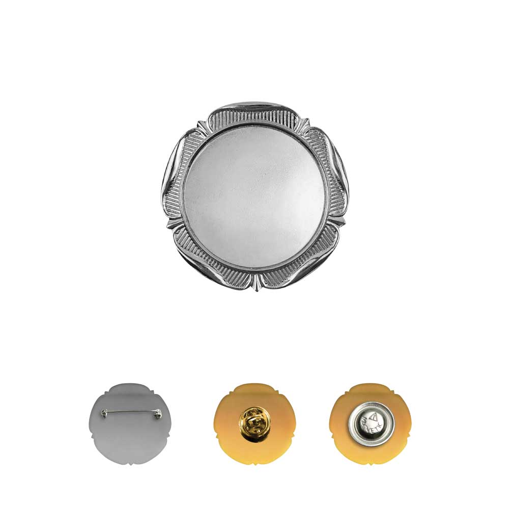 Round Flower Design Logo Badges