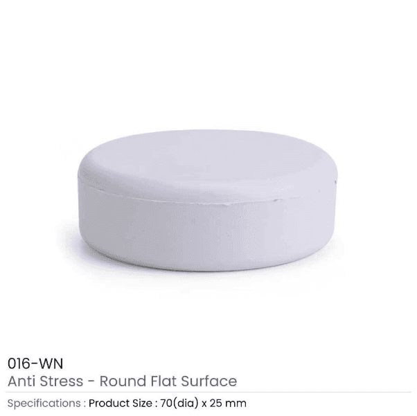 50 Anti Stress Round Flat Surface