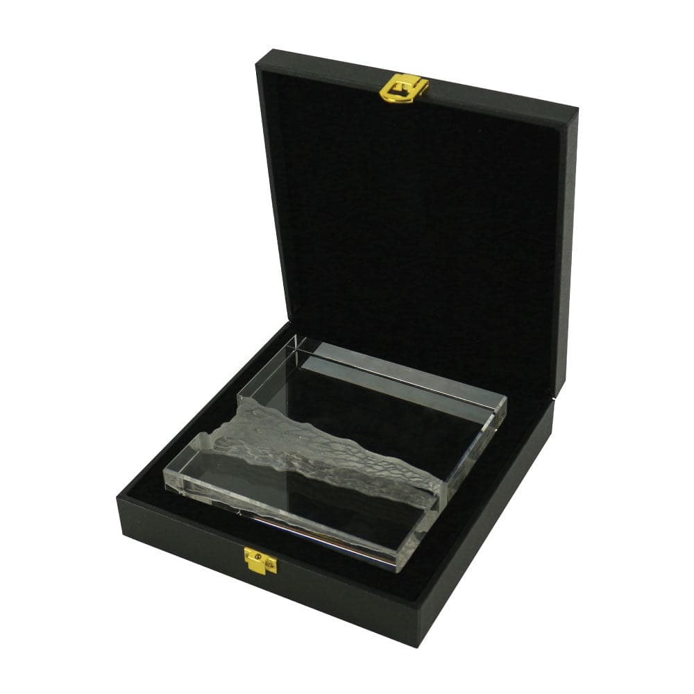 50 Square Crystal Awards in Hardboard Box