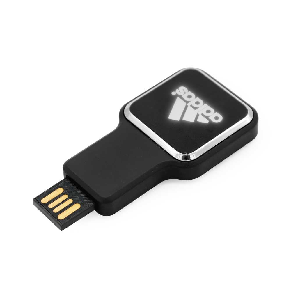 Promotional Square Light-Up Logo USB Flash 16GB