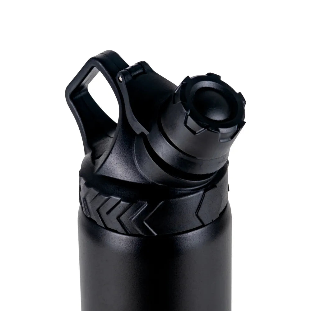 Stainless Steel Water Bottles in Black Matte, Double Wall, 620ml