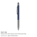 500 Stylus Metal Pens with Textured Grip