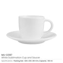 72 Sublimation Cup and Saucer