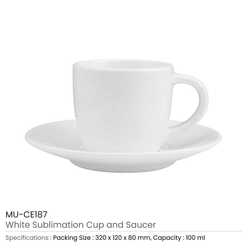 72 Sublimation Cup and Saucer