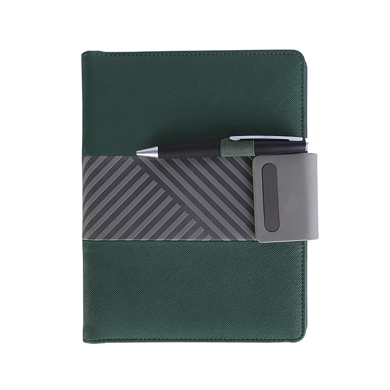 Trendy Wireless Plus Green — NFC-Enabled PU Notebook