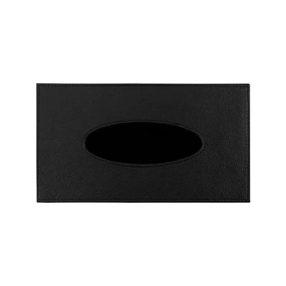 Tissue Box in PU Leather Material Black Color