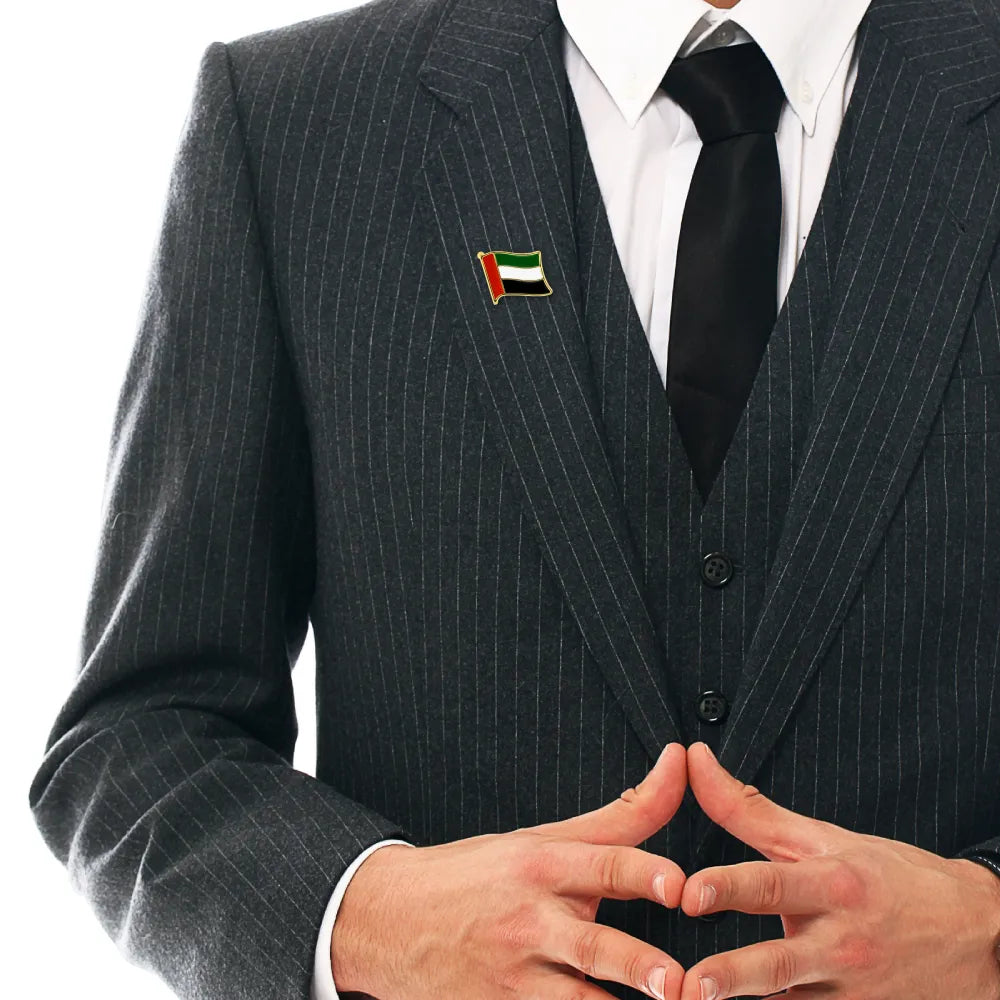 UAE Flag Design Badges with Magnet Attachment