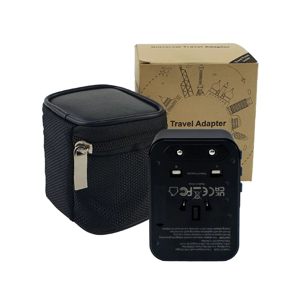 Universal Travel Adaptors, 17W, 2Type C+2USB+AC Port