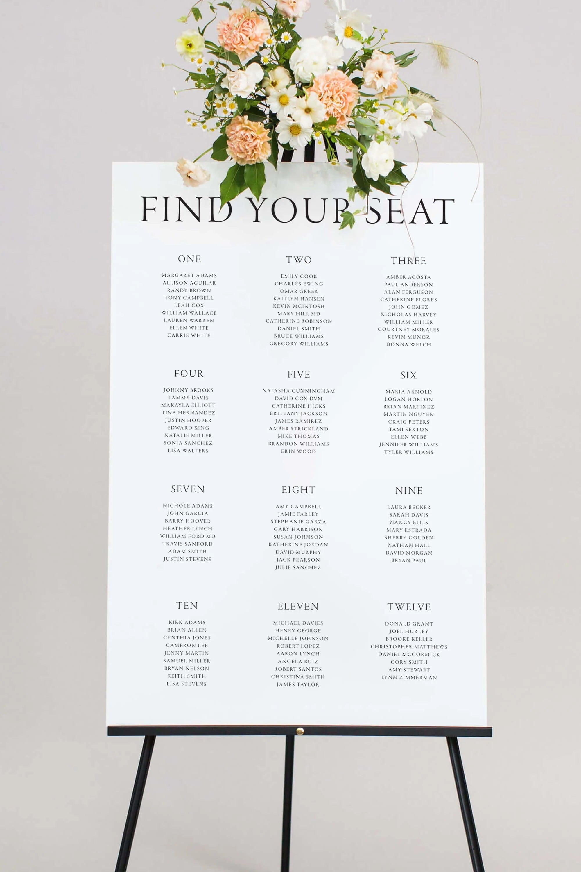 1 Wedding & Event Seating Chart