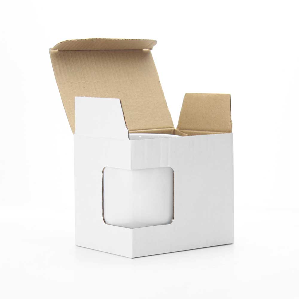 White Sublimation Mugs with Box