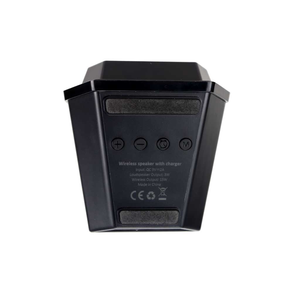 Wireless Charger BT Speaker with Clock