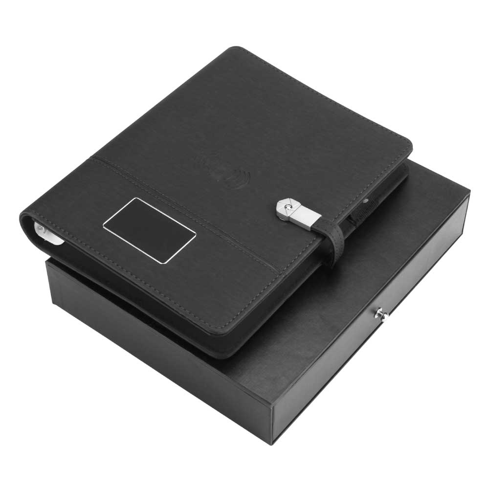 Wireless Powerbank Portfolio with USB and Light up Logo