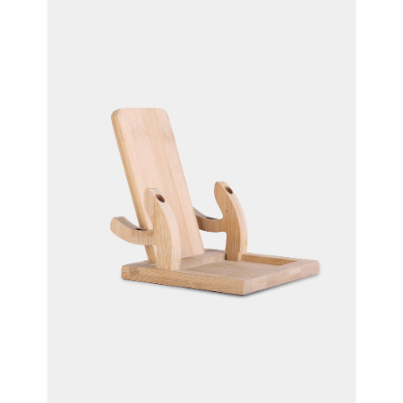 Wireless Lounge — Bamboo Desktop Organizer