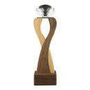 16 Wooden Crystal Trophy