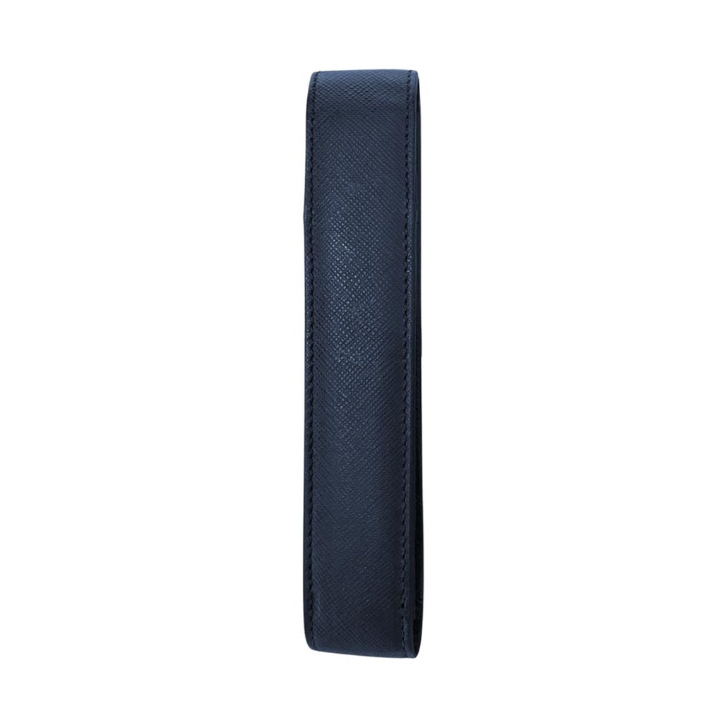 CROSS Leather Single Pen Case with Flap - Navy Blue
