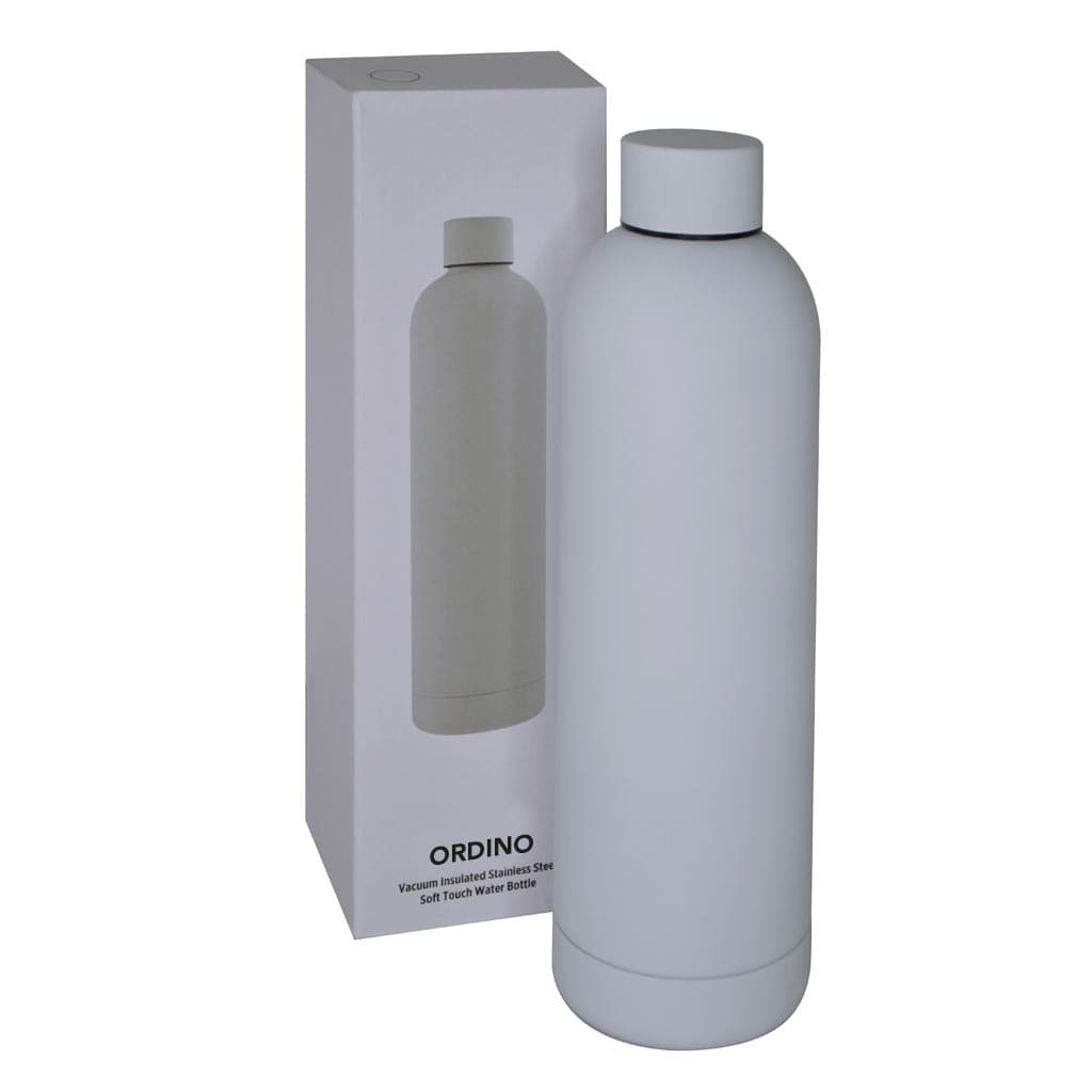 ORDINO - Soft Touch Insulated Water Bottle - 750ml - White
