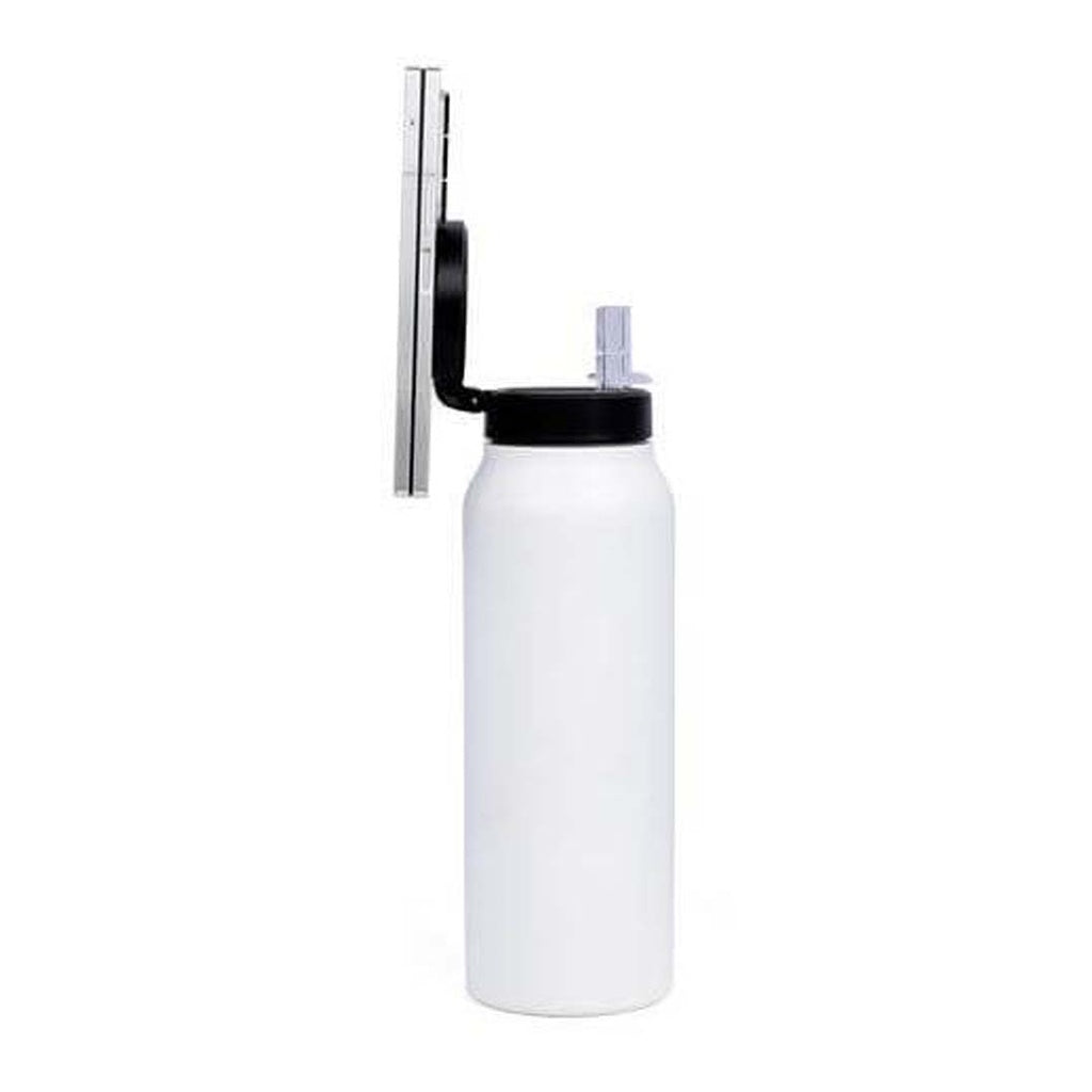 FERRO - Giftology Magnetic Phone Holder Water Bottle 760ml - White