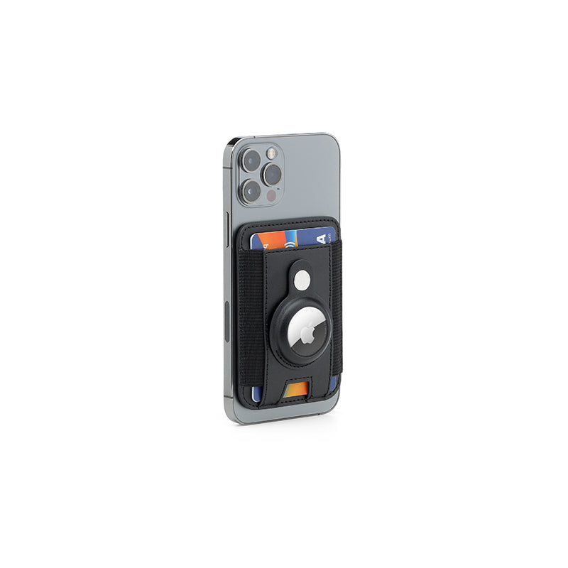 MARZ - Santhome® Magnetic Phone Cardholder with Santhome Tag Pocket - Black