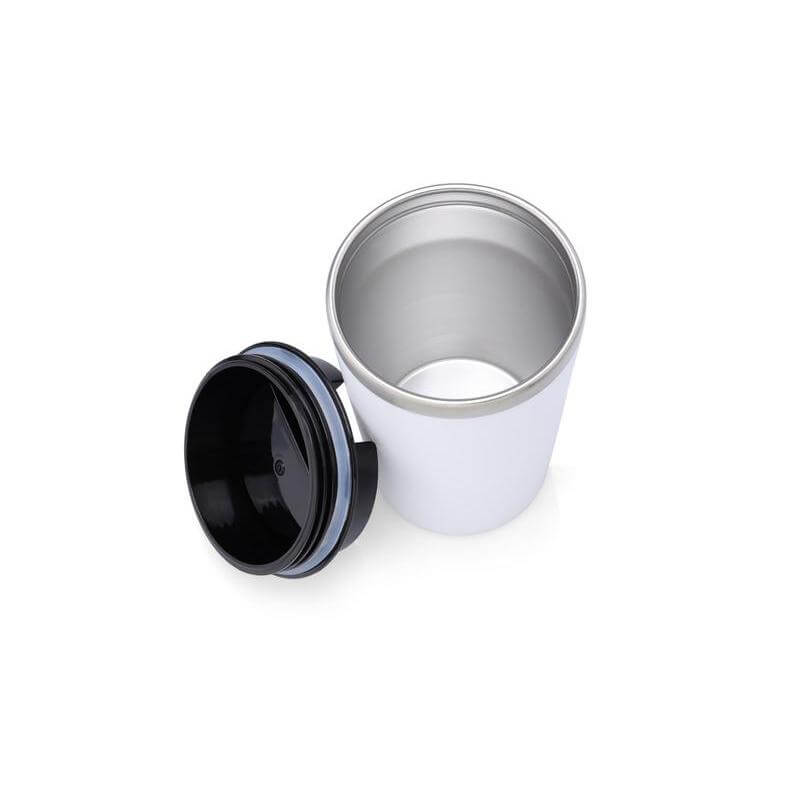MOSS - Giftology Steel/PP Double Wall Tumbler - 350ml - White