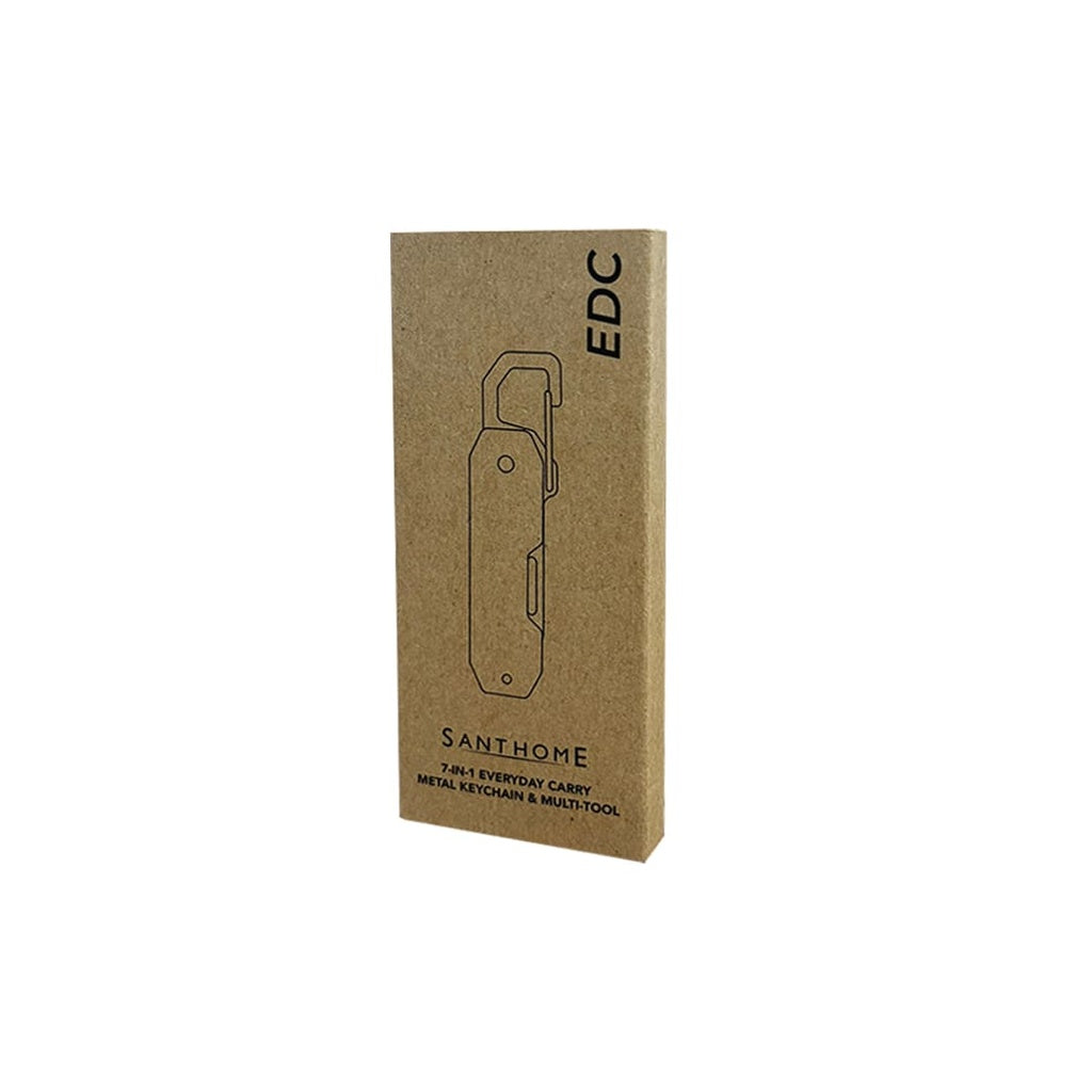 Santhome EDC Foldable Keytool and Parcel Cutter - Black