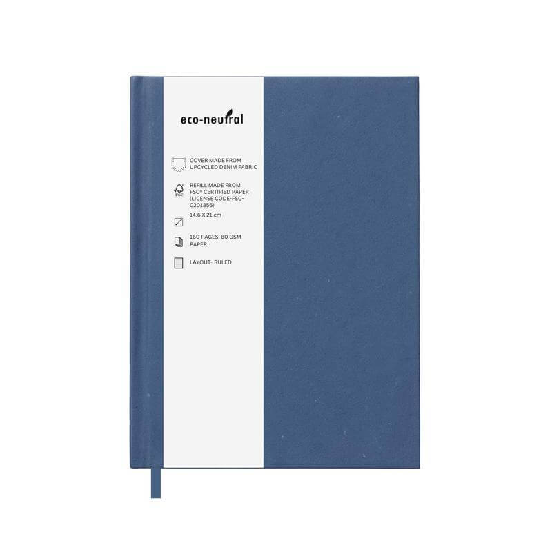DALI - eco-neutral Denim Paper Cover A5 Notebook