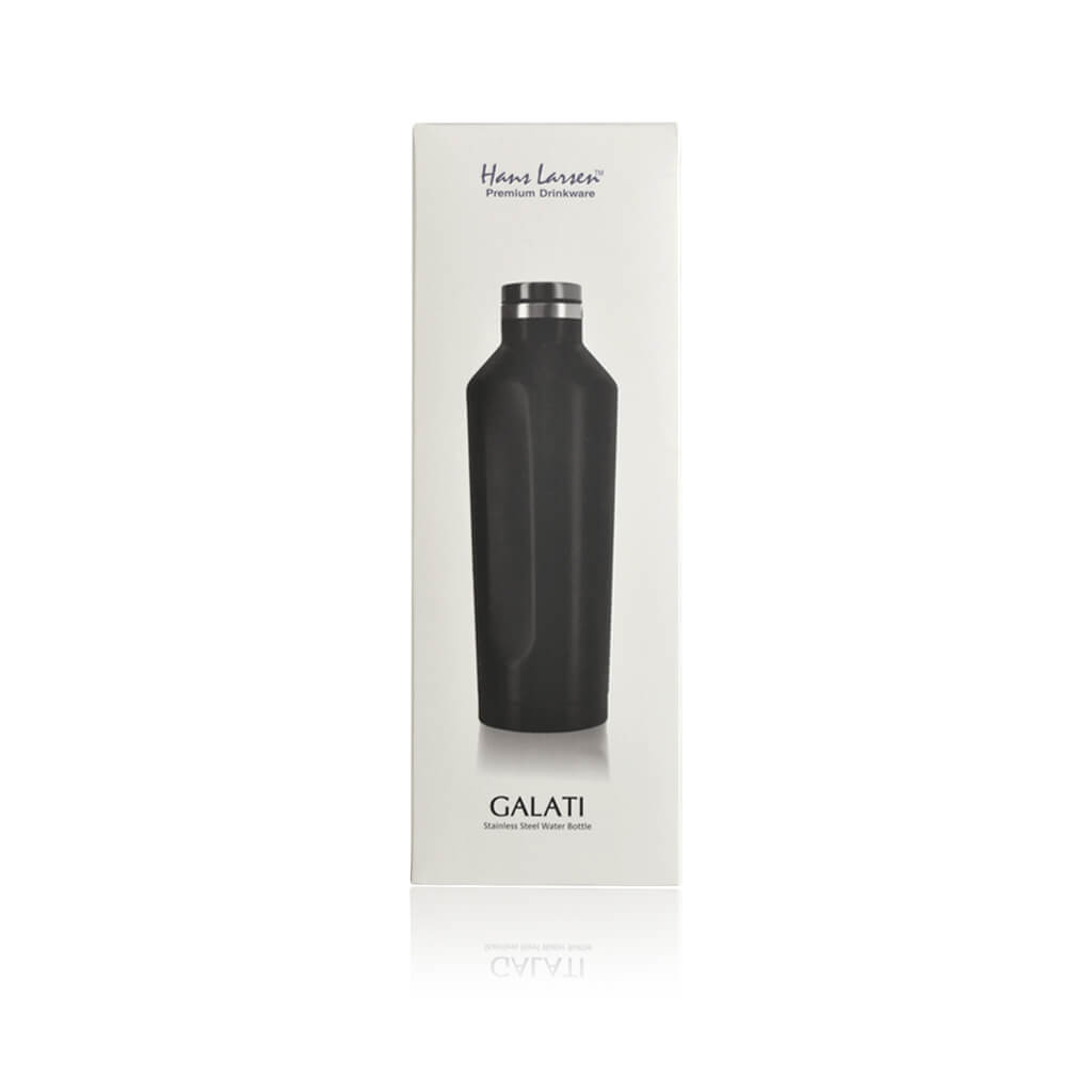 GALATI - Hans Larsen Stainless Steel Water Bottle - Black