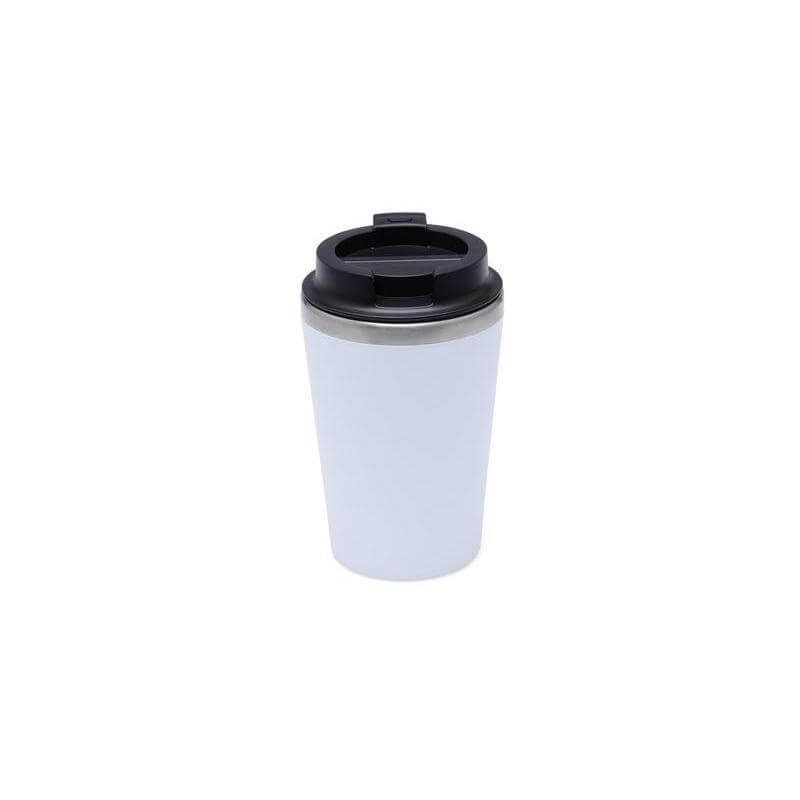 MOSS - Giftology Steel/PP Double Wall Tumbler - 350ml - White