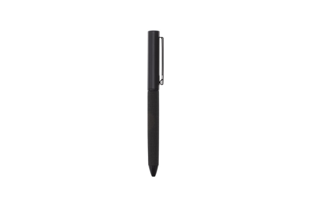 LENZEN - CHANGE ZERO Sustainable Gift Set with Refillable Notebook, Pen & USB Keychain - Black