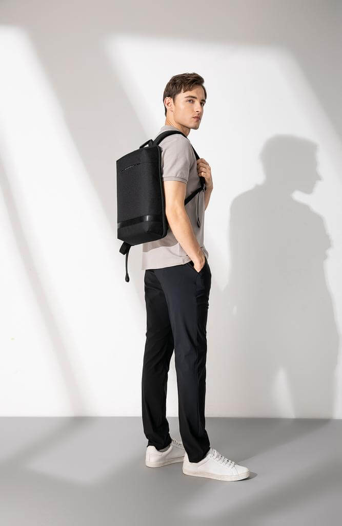 SANOK - CHANGE Collection Slim RPET 15.6" Laptop Backpack - Black
