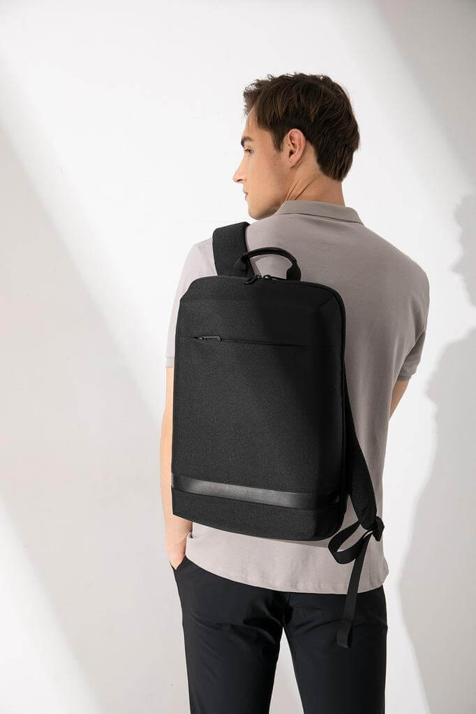 SANOK - CHANGE Collection Slim RPET 15.6" Laptop Backpack - Black