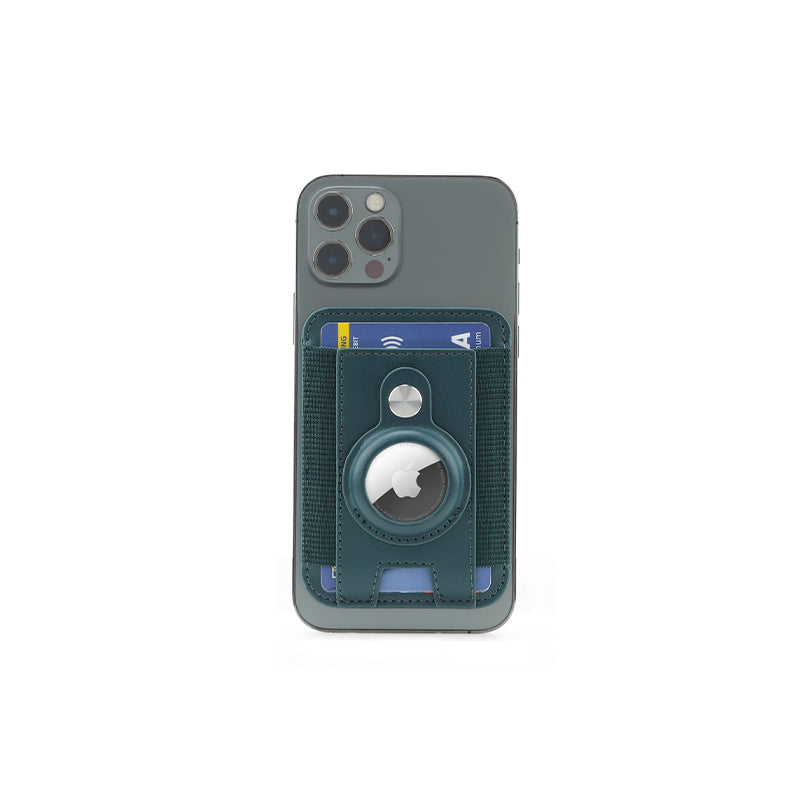 MARZ - Santhome® Magnetic Phone Cardholder with Santhome Tag Pocket - Dark Green