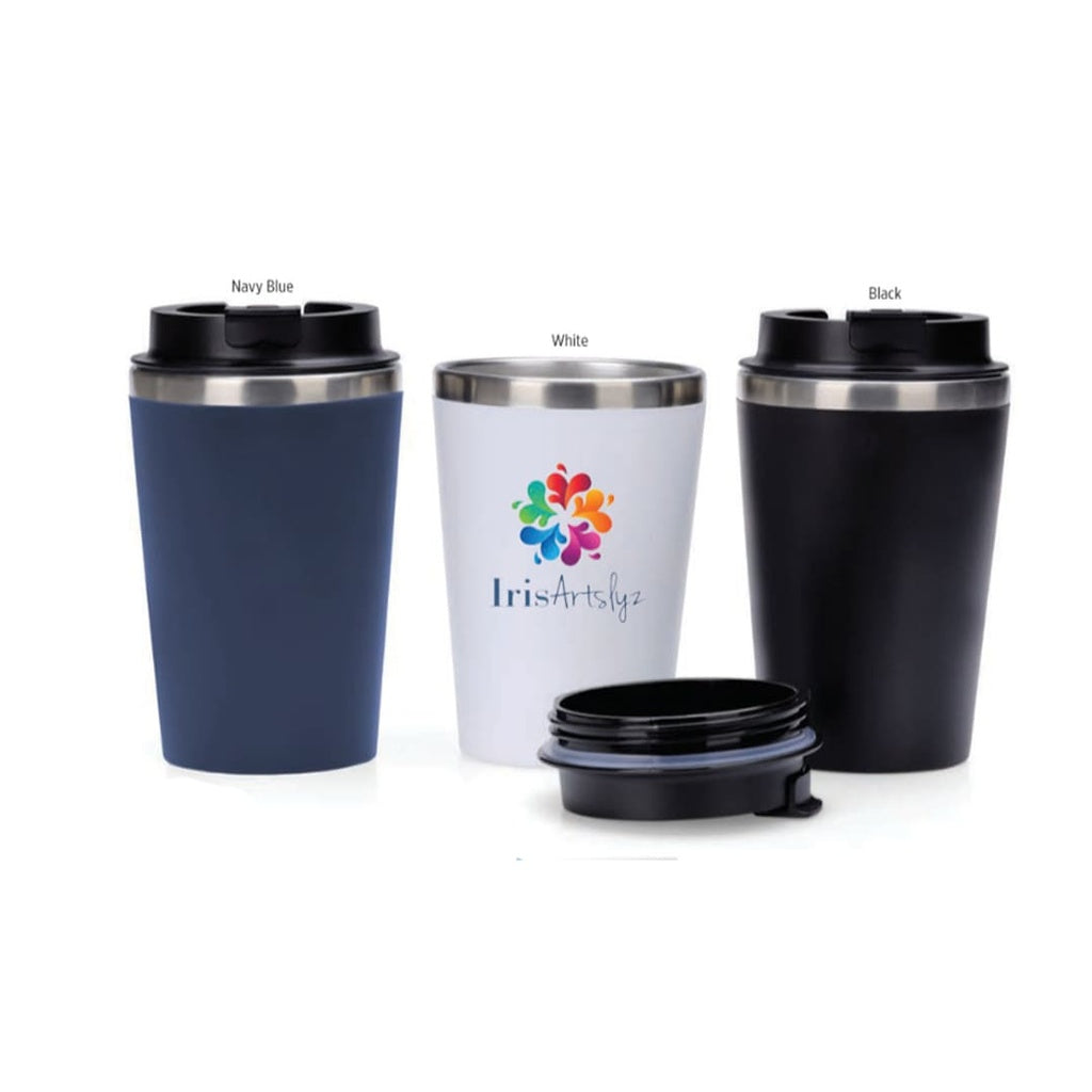 MOSS - Giftology Steel/PP Double Wall Tumbler - 350ml - White