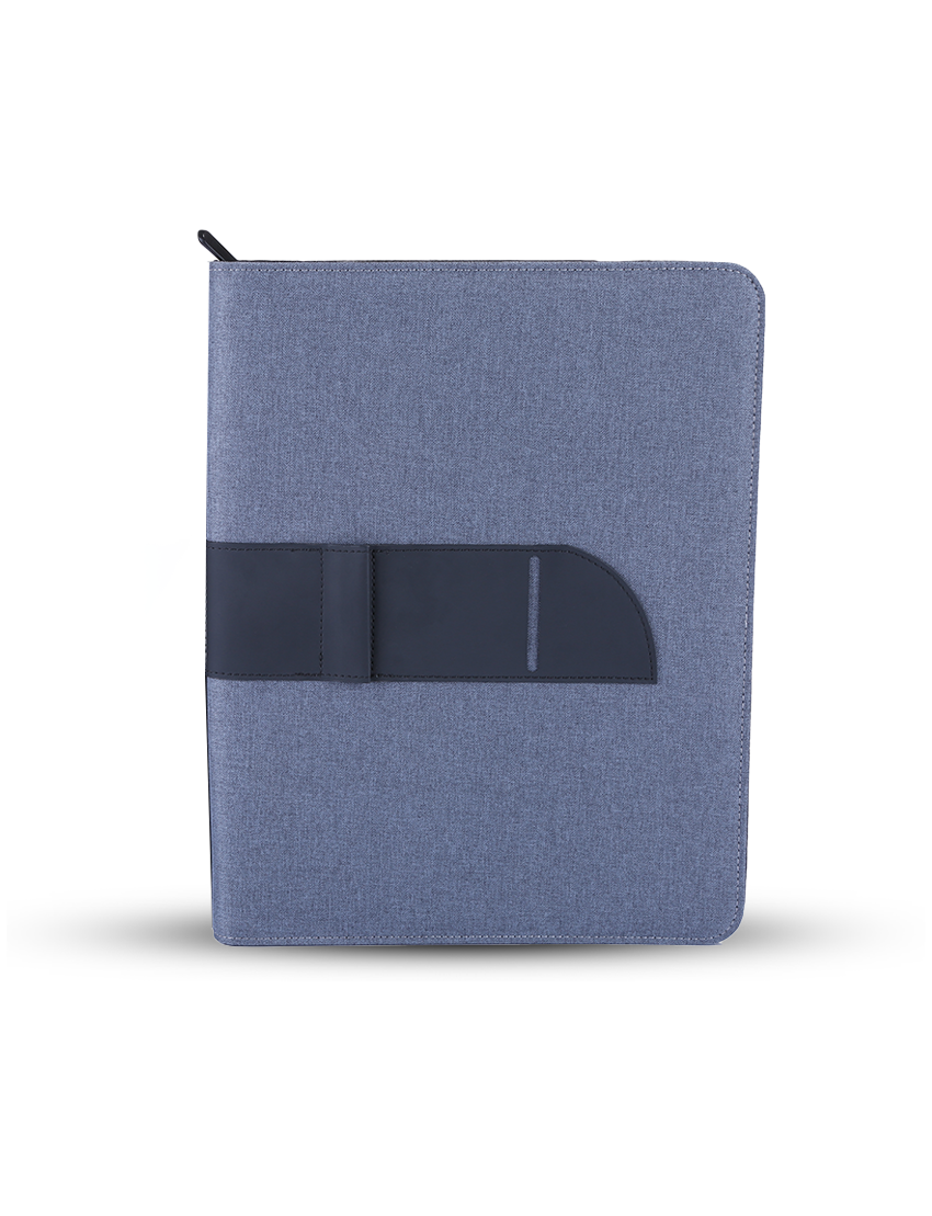 Business Folder — A4 Linen Folder with Pen Loop